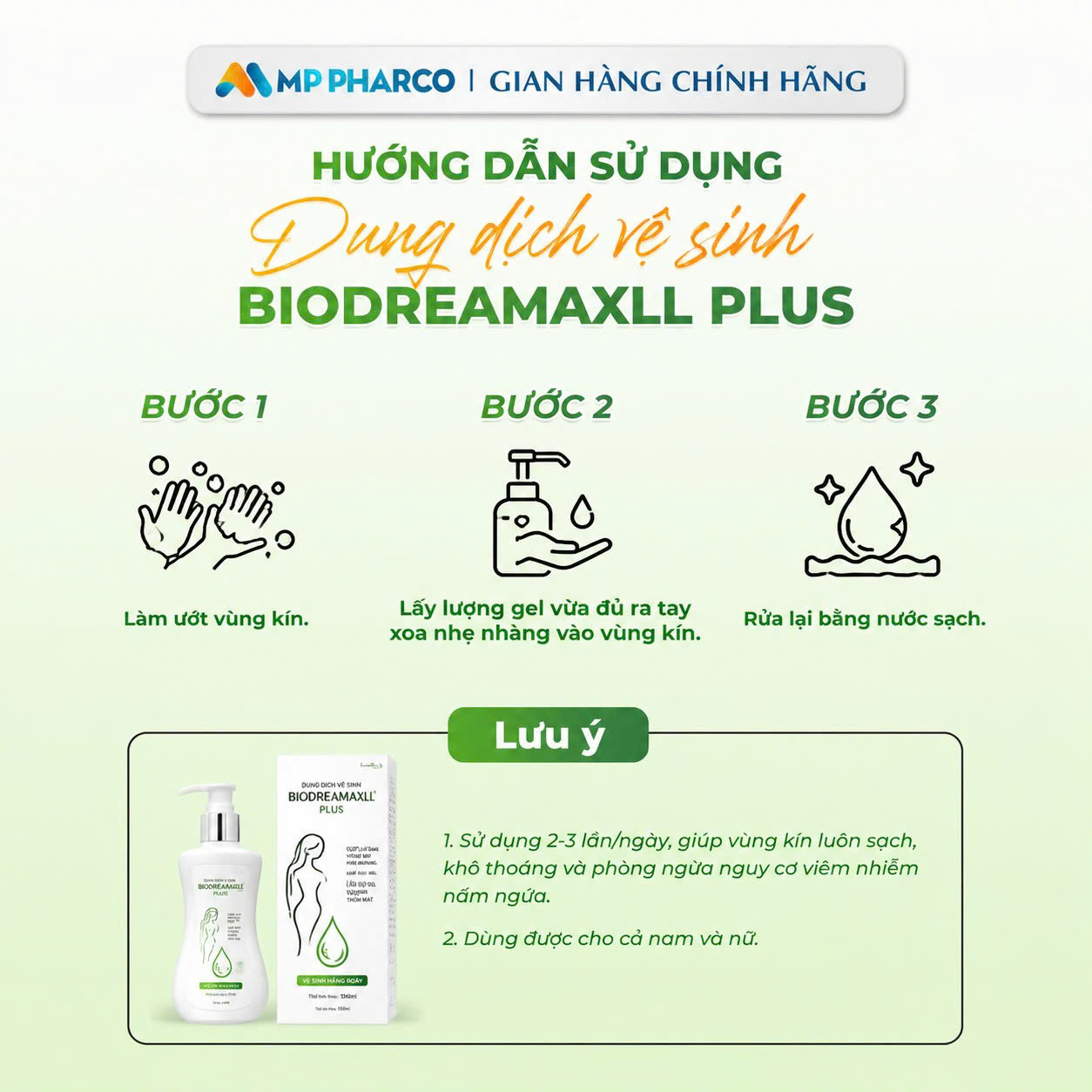 MP05 Dung Dịch Vệ Sinh Phụ Nữ Biodreamaxil Plus Hỗ Trợ Làm Sạch Dịu Nhẹ Hương Nước Hoa Thơm Mát Cuốn Hút Chai 150ml Không Chất Tạo Màu Chiết Xuất Thiên Nhiên